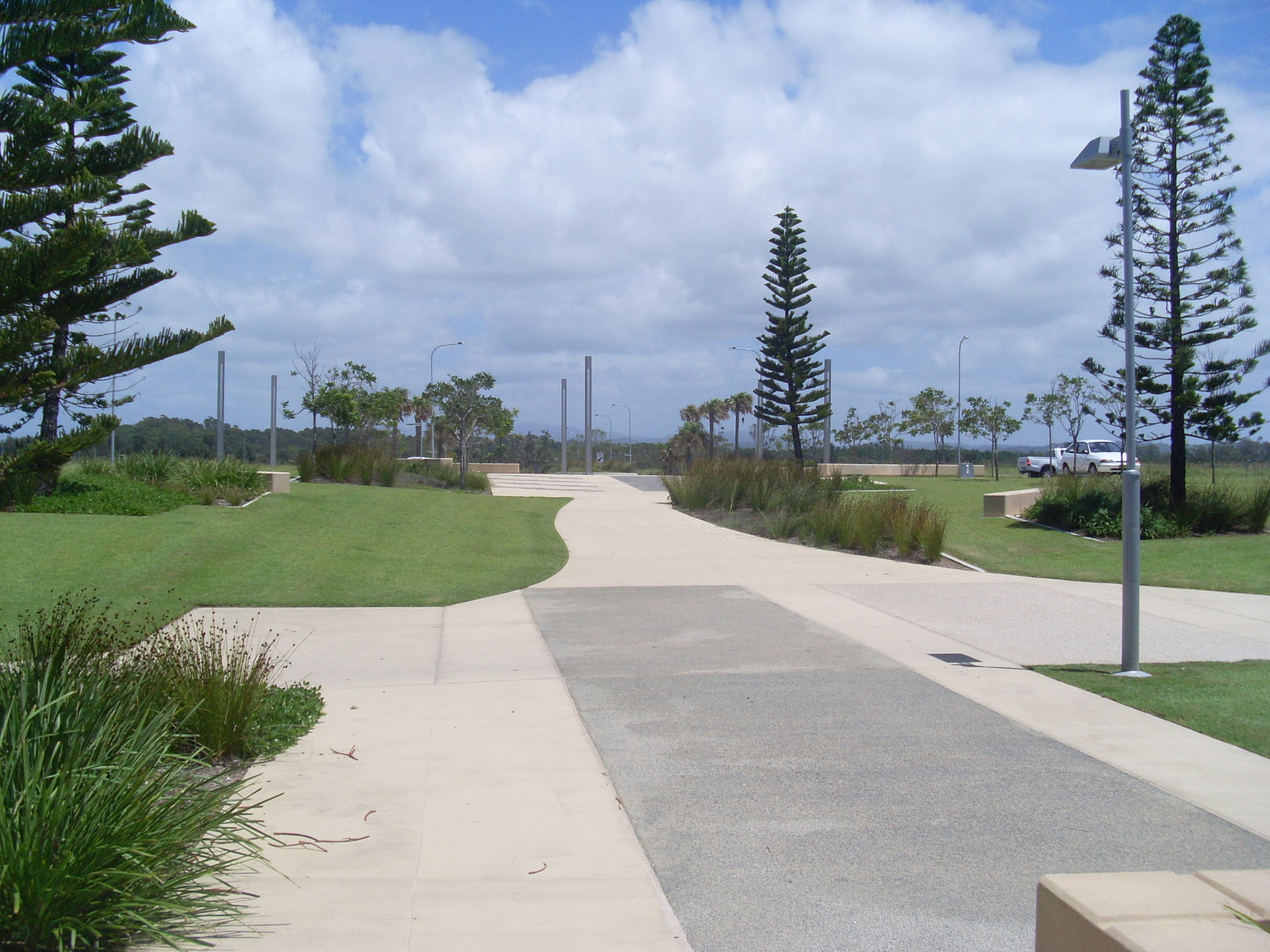 The completed project is a beachside community with around 200 residential blocks 